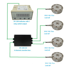 CALT weighing sensor 4 pieces 1000kg Spoke type load cell with digital indicator tank weighing system